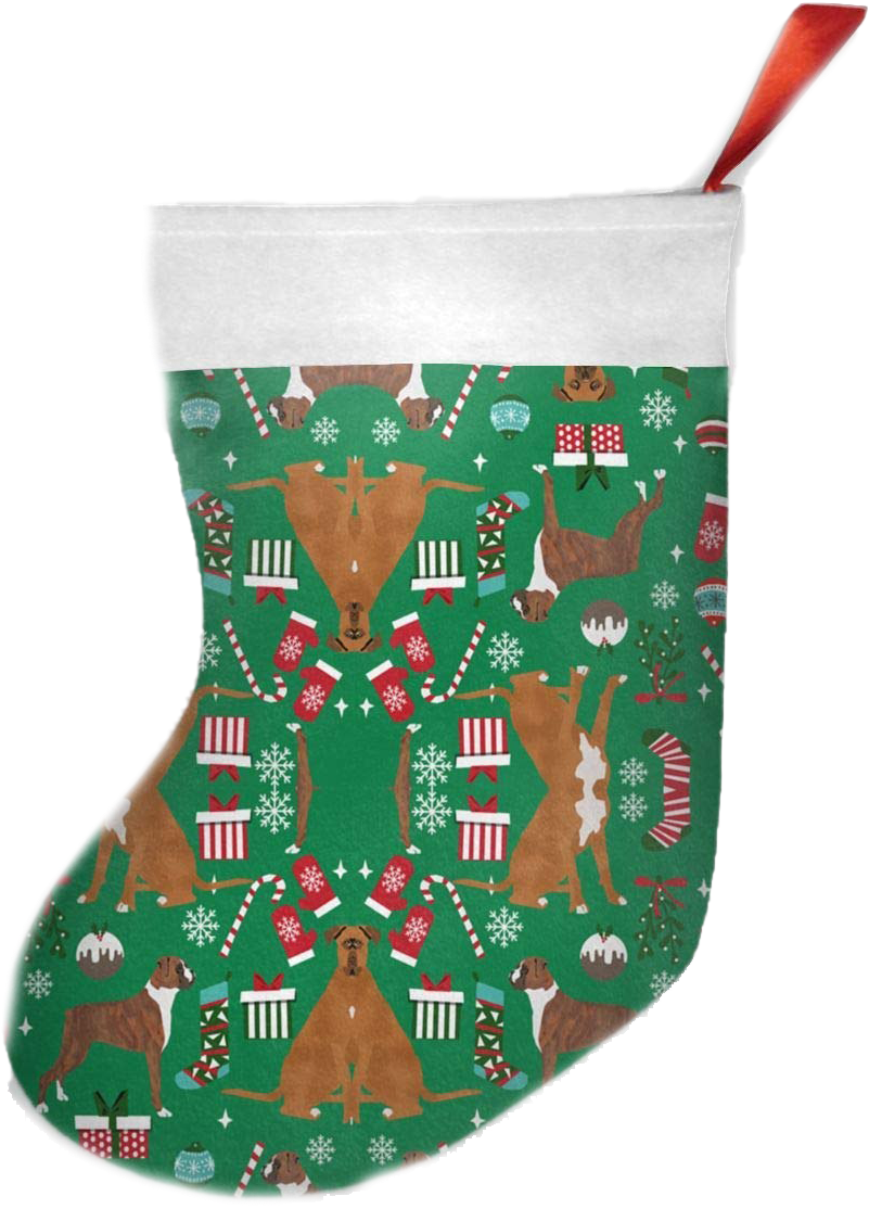 Green Christmas Stockings Png Clipart - Christmas Stocking Transparent Png (1200x1200), Png Download