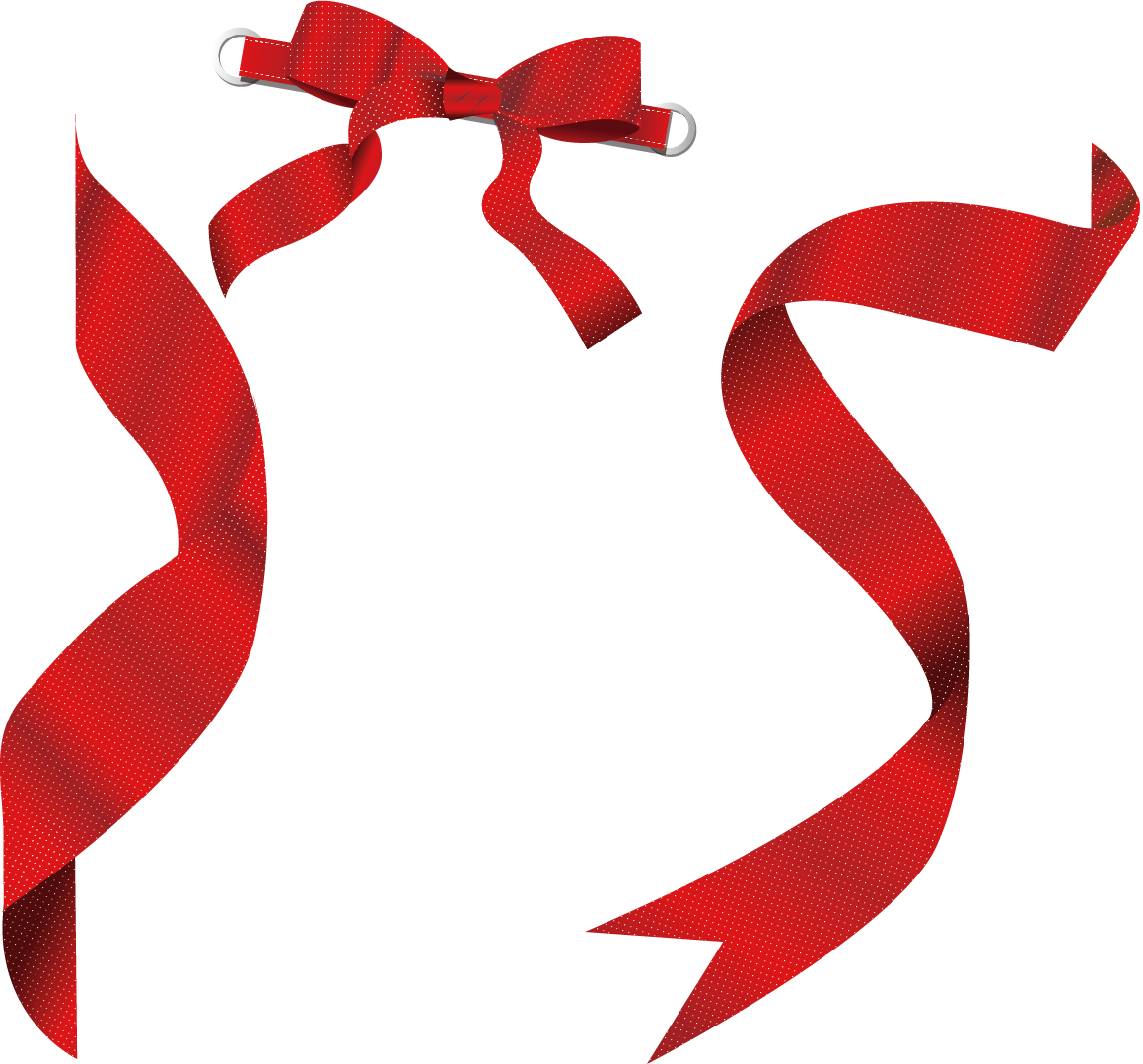 Cute Ribbon Red Bow Download Free Image Clipart - Dây Ruy Băng Vector - Png Download (1159x1078), Png Download