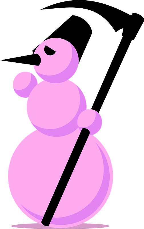 Snowman-emo By Rones Clipart - Emo Snowman - Png Download (504x800), Png Download