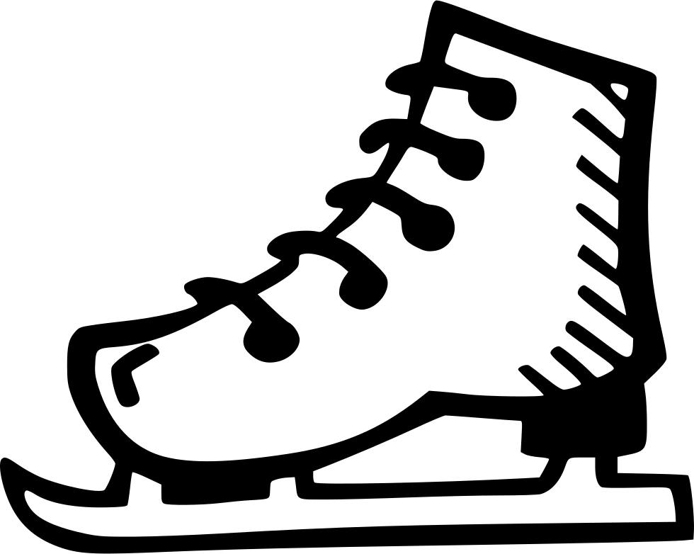 Ice Skate - Figure Skate Clipart (980x782), Png Download