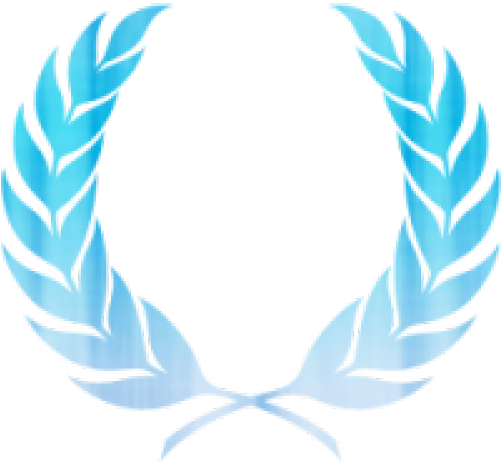 Wheat Clipart Logo - Laurel Wreath Blue Icon - Png Download (640x480), Png Download