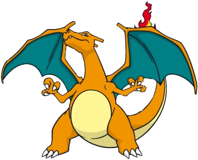 Pokemon Charizard Png Hd - Pokemon Dream World Mega Charizard Clipart (820x397), Png Download