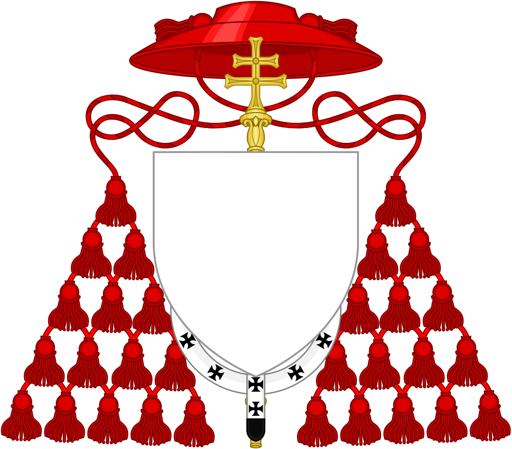 Cardinal Ornaments Png - Episcopal Coat Of Arms Template Clipart (1000x877), Png Download