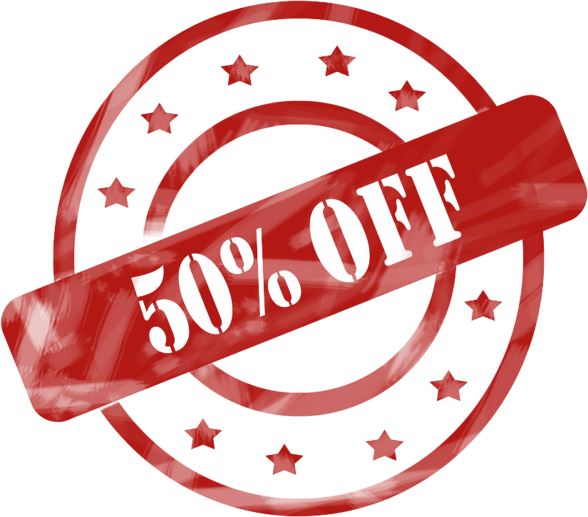 50 Off Free Picture Png - 50 Off Png Clipart (900x900), Png Download