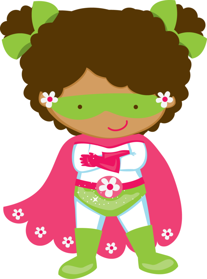 Animados Super Heroes Mujeres Clipart (667x900), Png Download