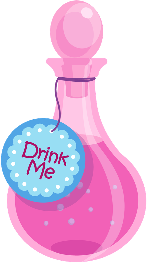 Alice In Wonderland Clipart Bottle - Alice In Wonderland - Png Download (900x900), Png Download