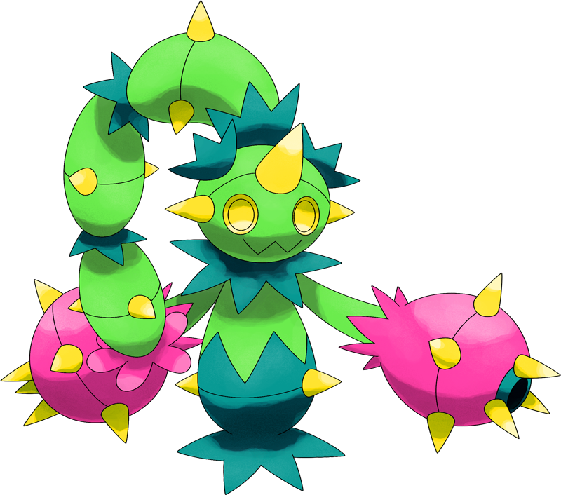Shiny Mega Maractus Pok - Mega Maractus Clipart (800x706), Png Download