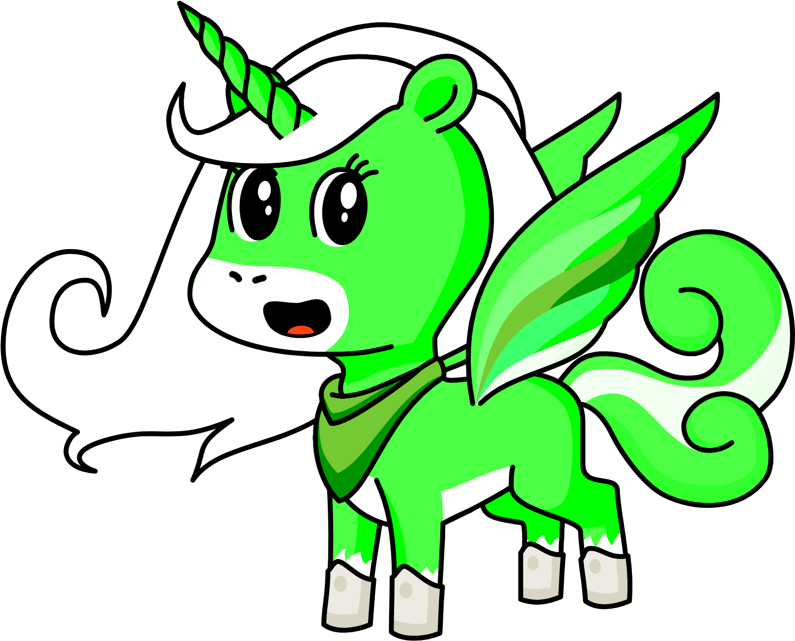 Cotton Candy Unicorn Drawing Clipart (2000x2000), Png Download
