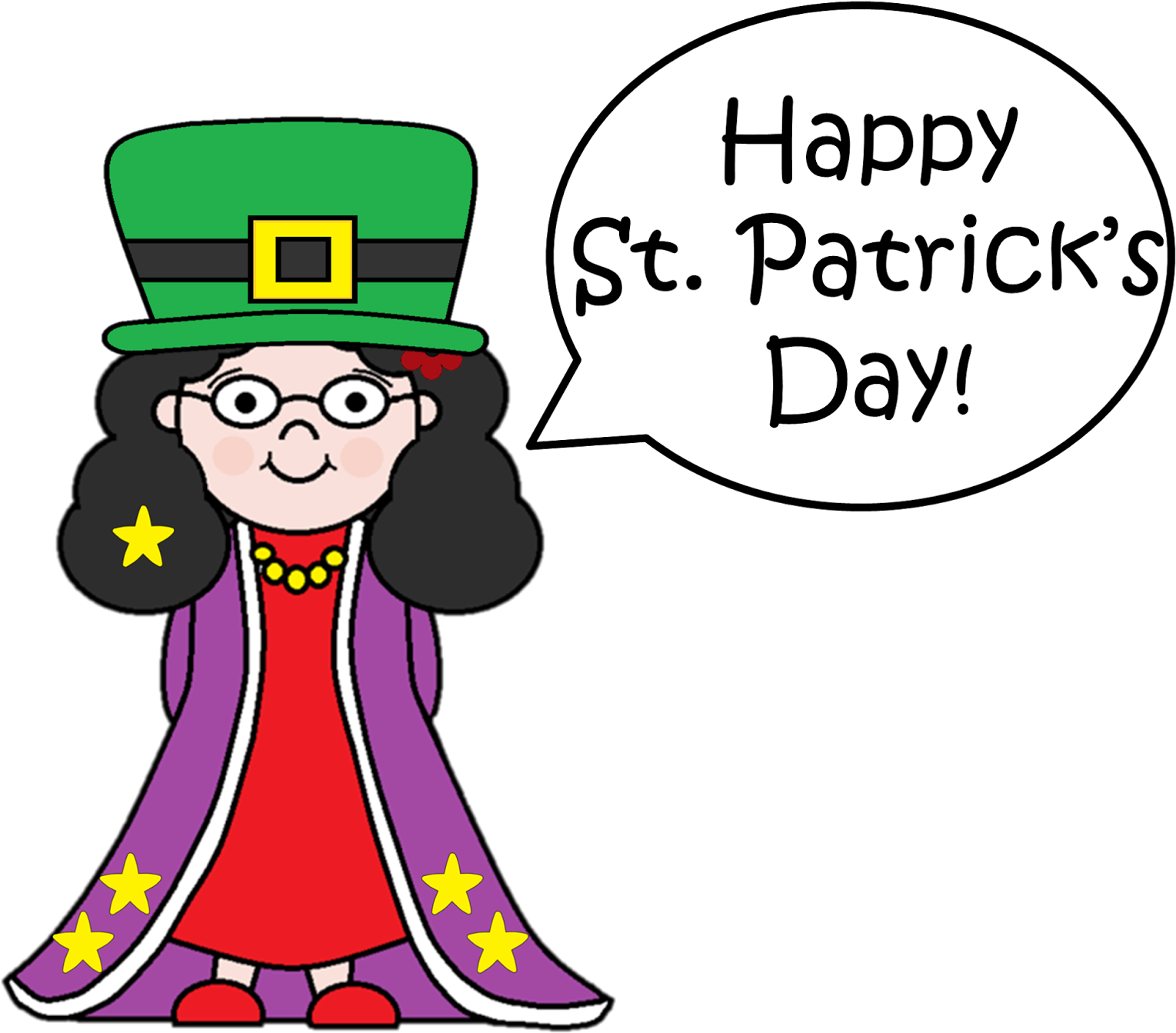 St Patricks Story Time Clipart (1600x1359), Png Download