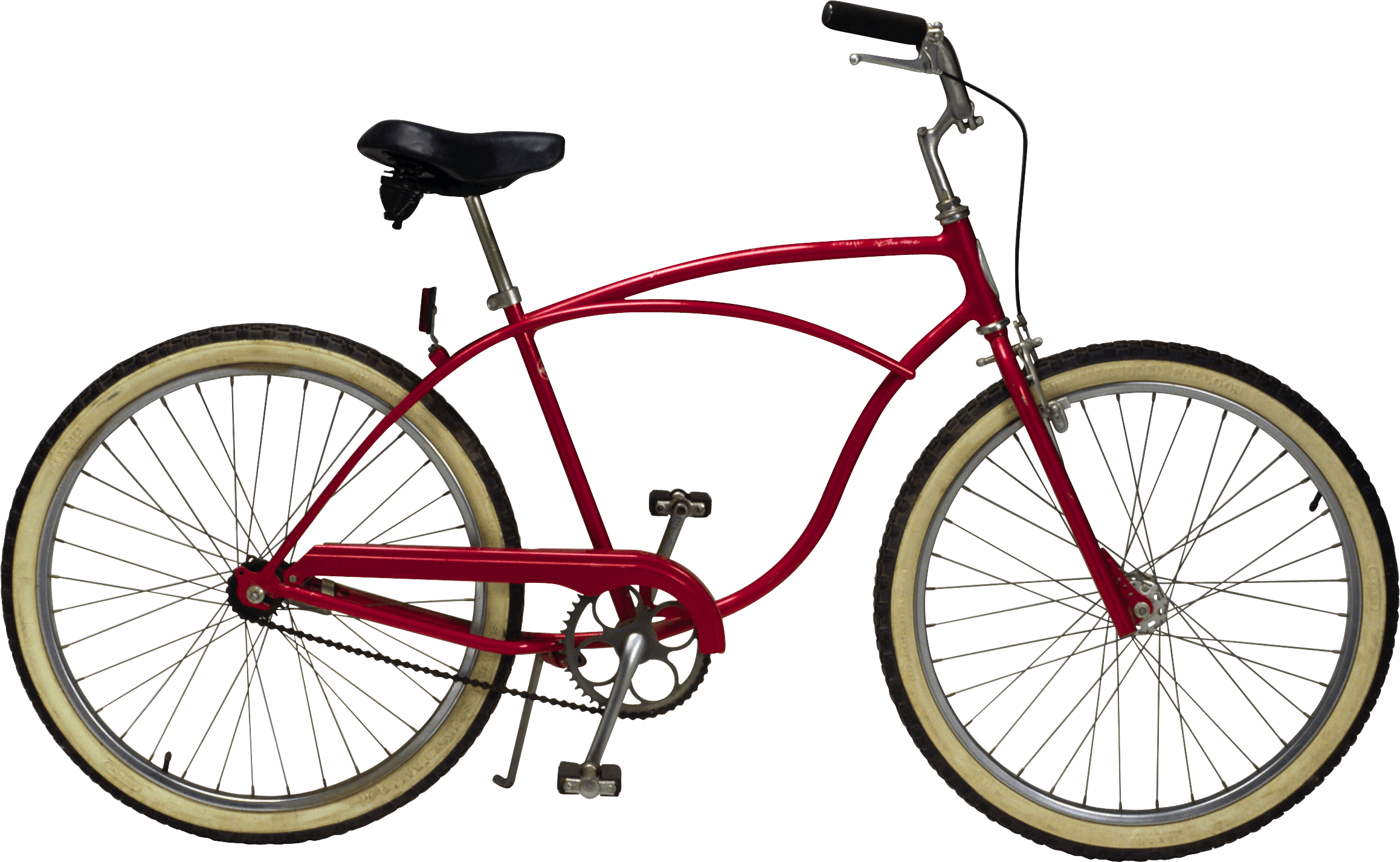 Bicycle Red Vintage Clip Arts - Red Bicycle Png Transparent Png (2317x1427), Png Download