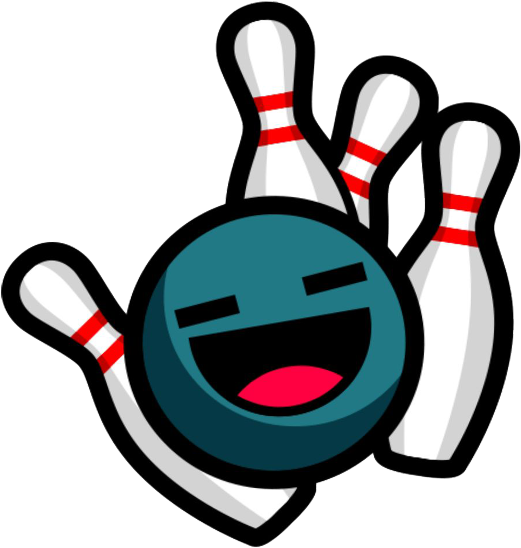 Tenpin Bowling Cartoon Clipart (1280x1240), Png Download