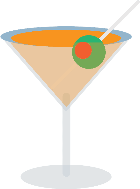 Cocktail Glass Emoji Clipart - Iba Official Cocktail - Png Download (800x800), Png Download