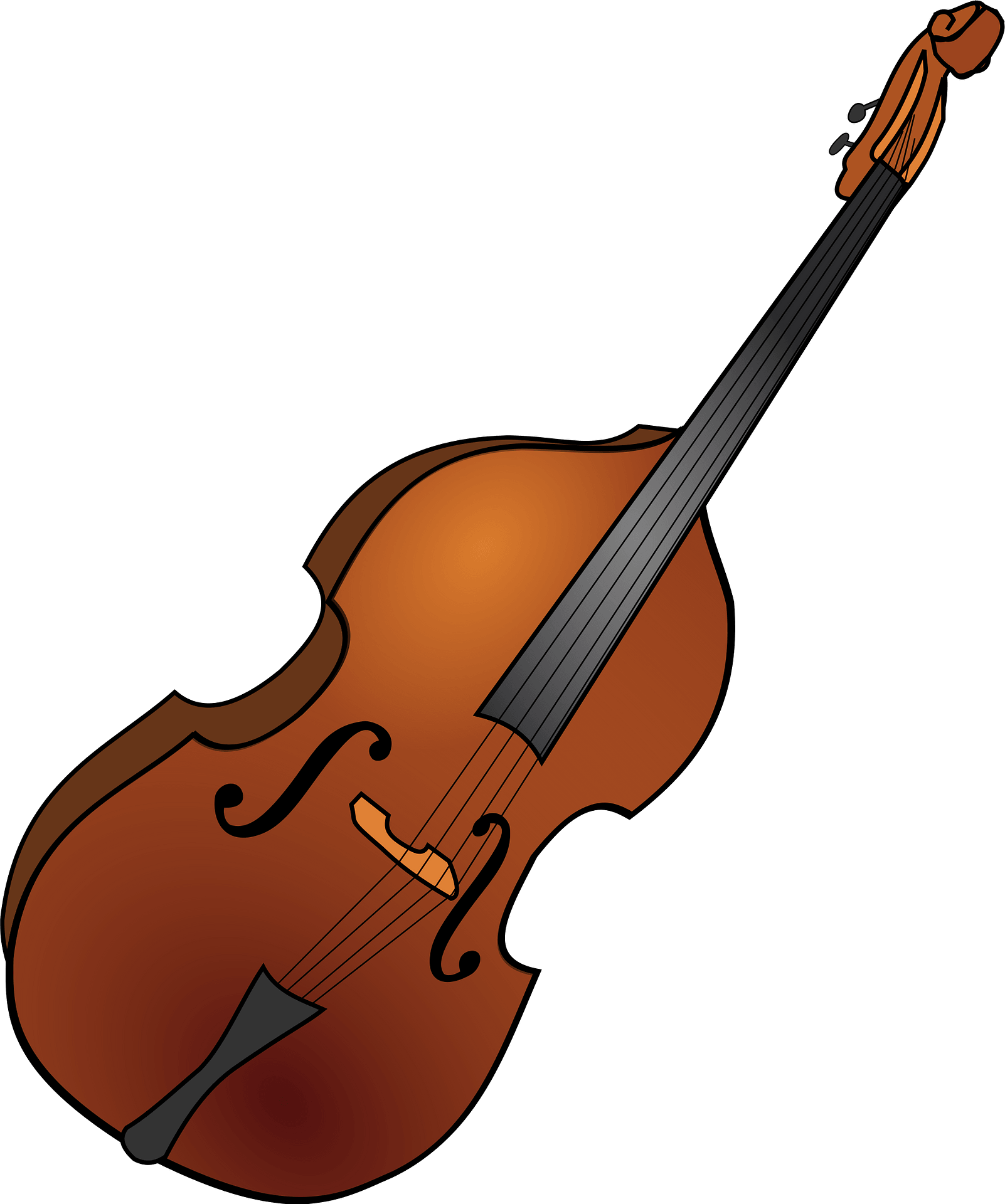 Double Bass Clip Art - Png Download (1602x1920), Png Download