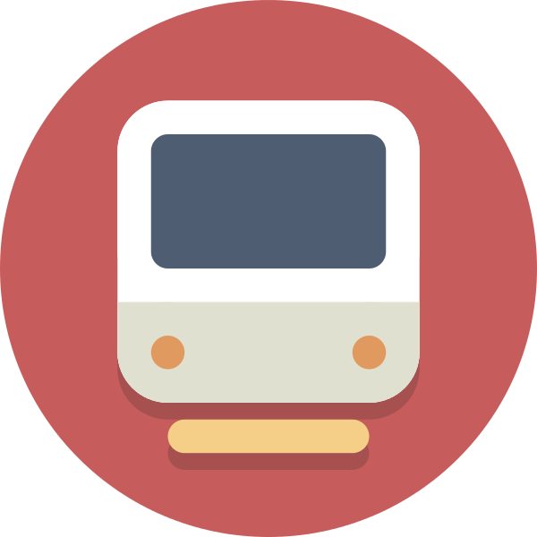 Circle Icons Train - Icon Train Png Clipart (600x600), Png Download
