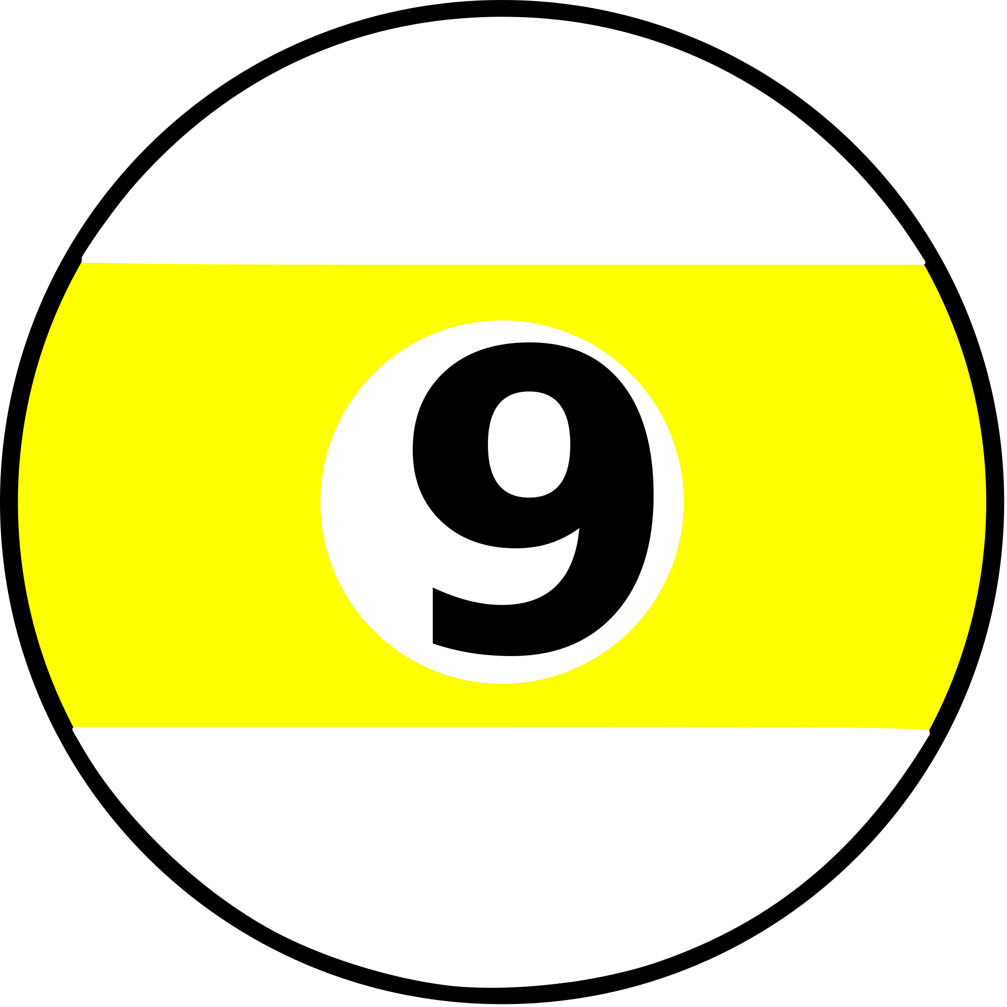 Yellow 9 Ball Clipart Transparent Stock 9 Ball Clipart Circle Png