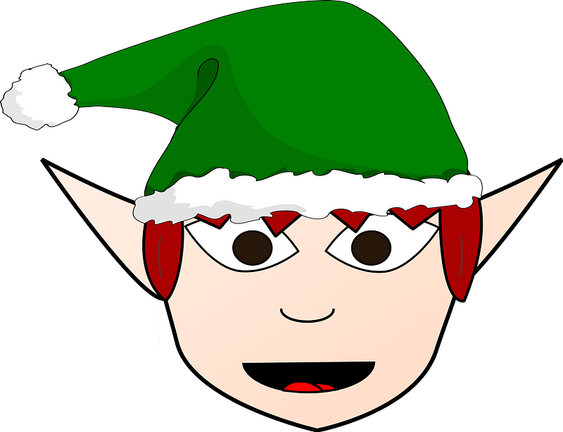 Elf Girl Clipart - เอ ล ฟ์ คริสต์มาส - Png Download (800x613), Png Download