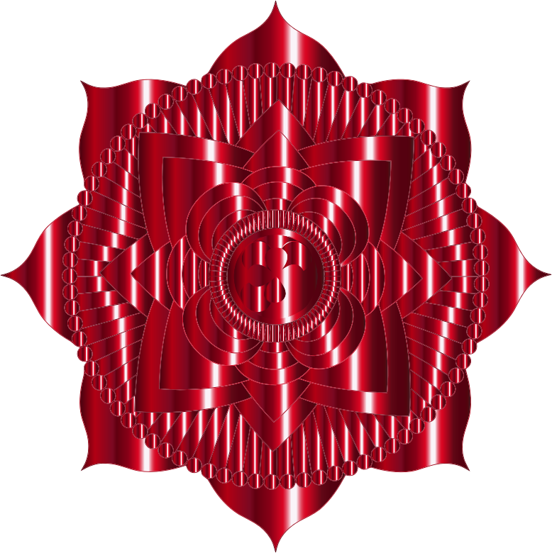 Prismatic Lotus Mandala Line Art - Illustration Clipart (778x780), Png Download