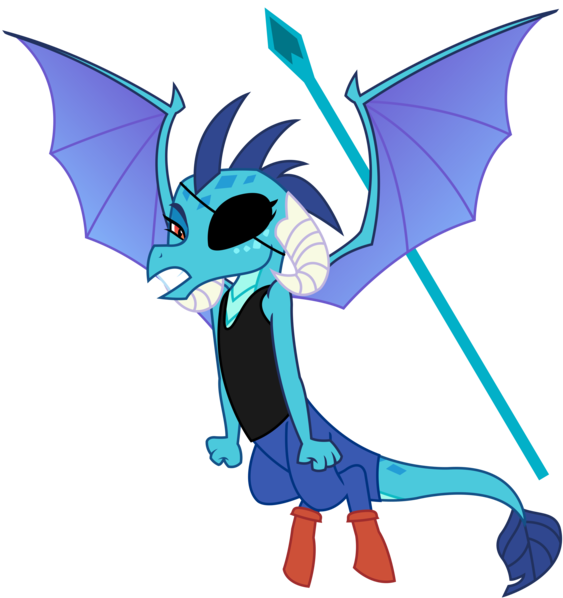 Eyepatch Transparent Background - My Little Pony Angry Princess Ember Clipart (580x600), Png Download