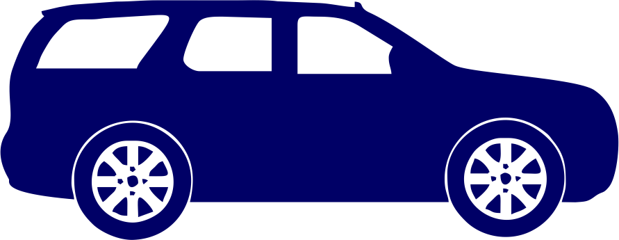 Transparent Four Wheeler Clip Art - Black Car Clipart Png (891x345), Png Download