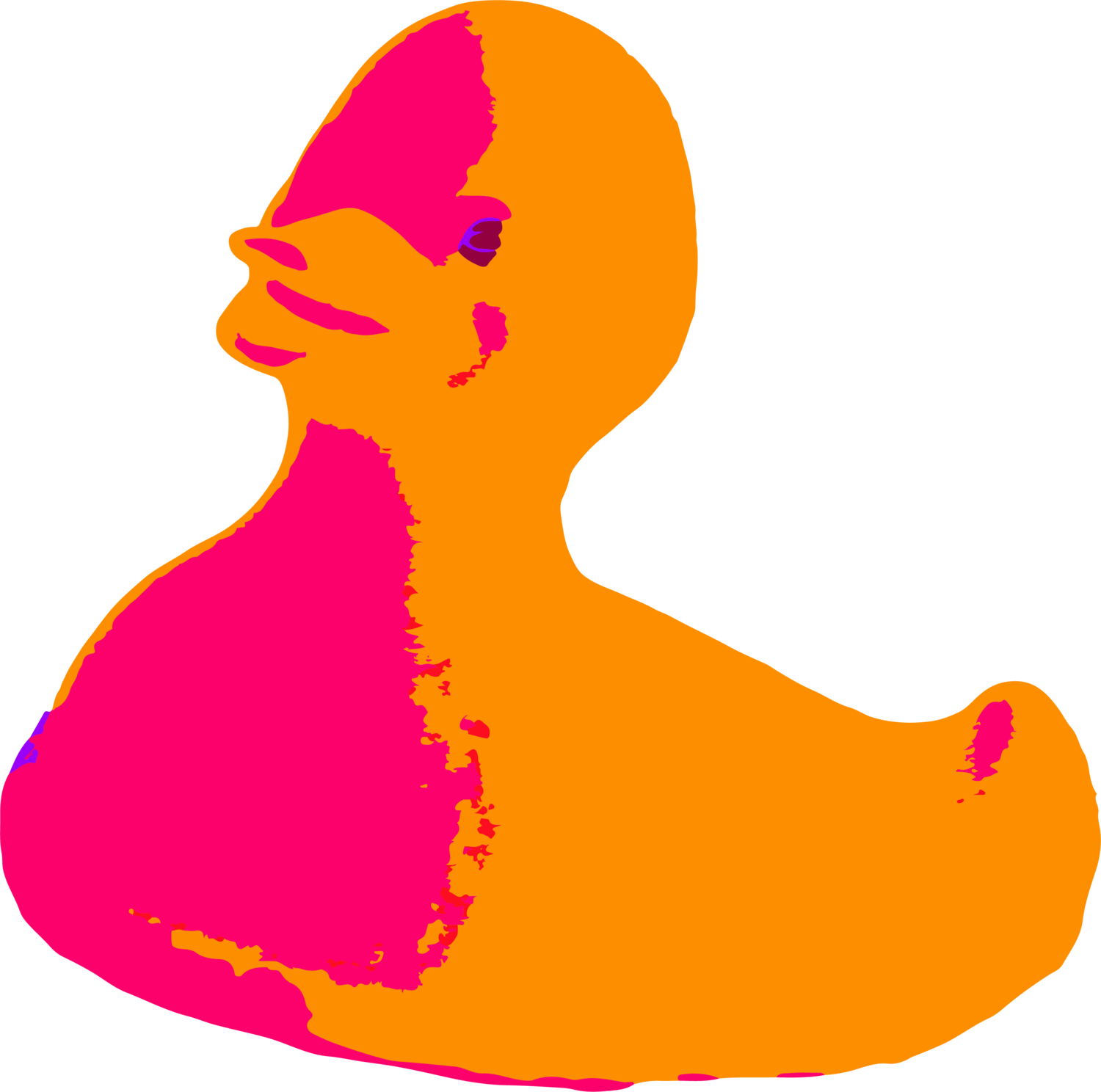 Clipart Duck Noisy - Png Download (1500x1488), Png Download