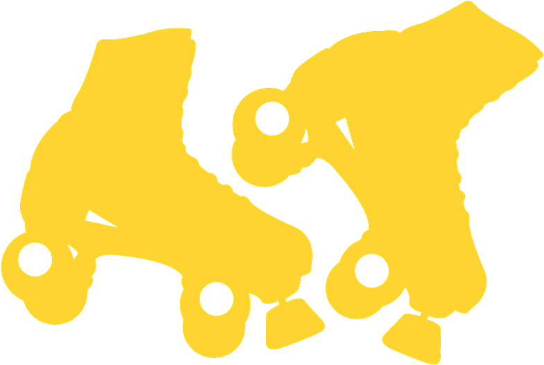 Roller Skate Silhouette Clip Art - Png Download (800x543), Png Download