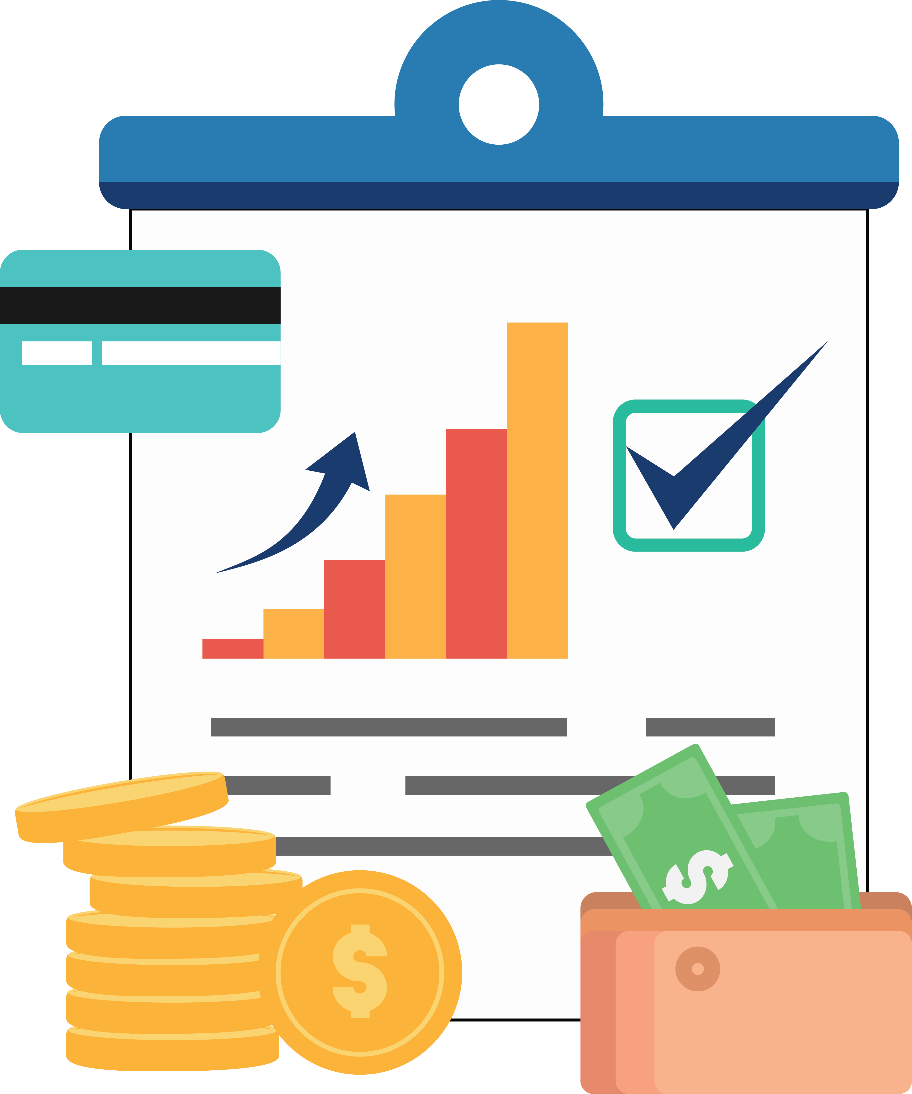 February Clipart End - Annual Report Clipart - Png Download (3821x4584), Png Download