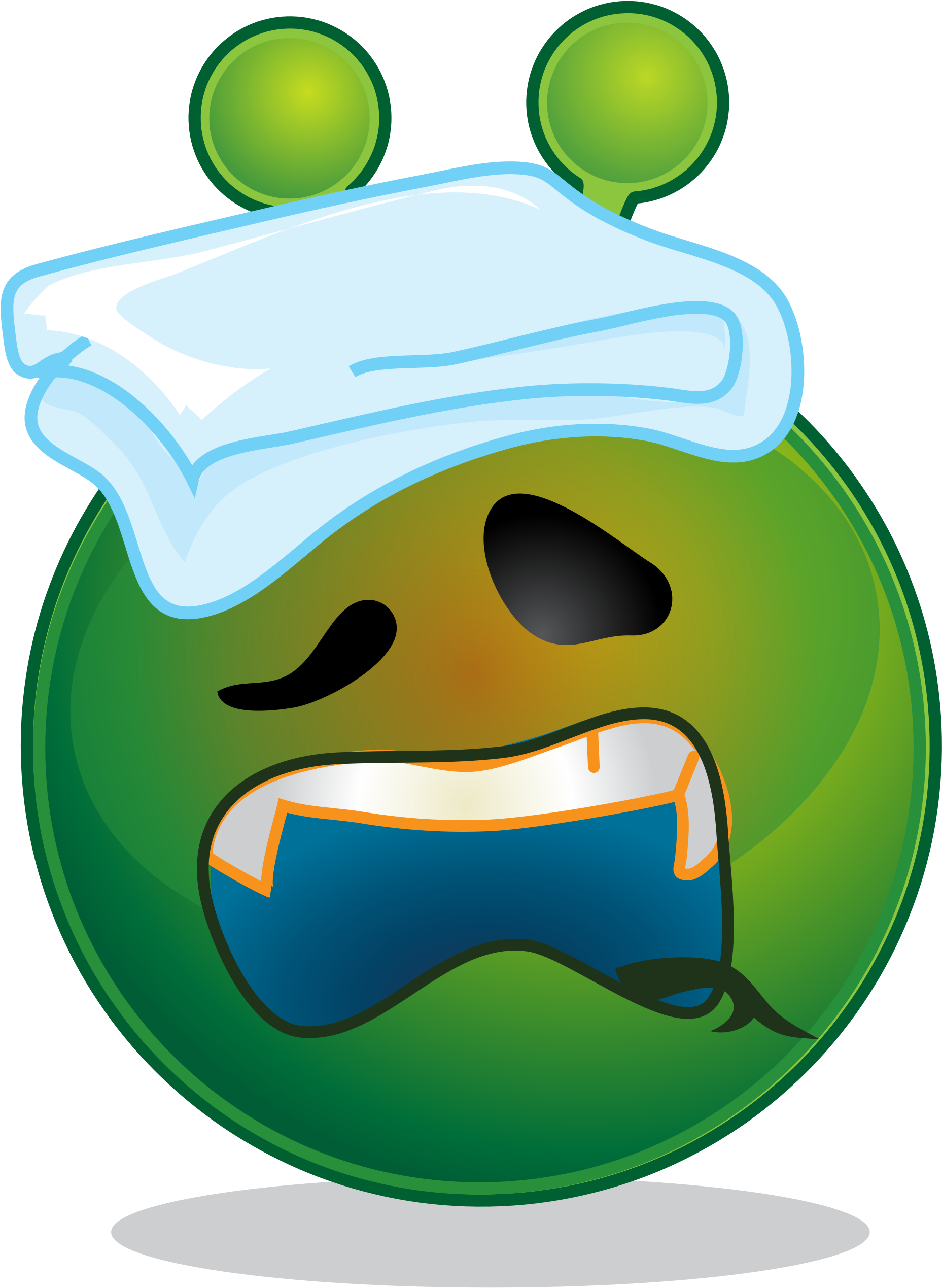 Fever Clipart Smiley - Imagenes De Enferma Para Whatsapp - Png Download (2000x2667), Png Download