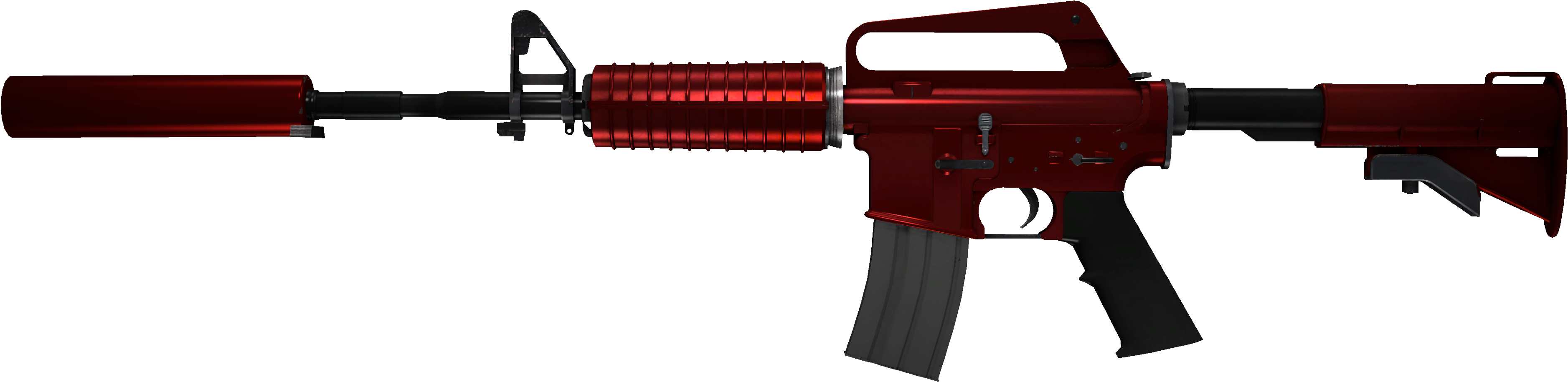 Global Offensive Counter Strike - M4a1 S Leaded Glass Clipart (3868x1062), Png Download