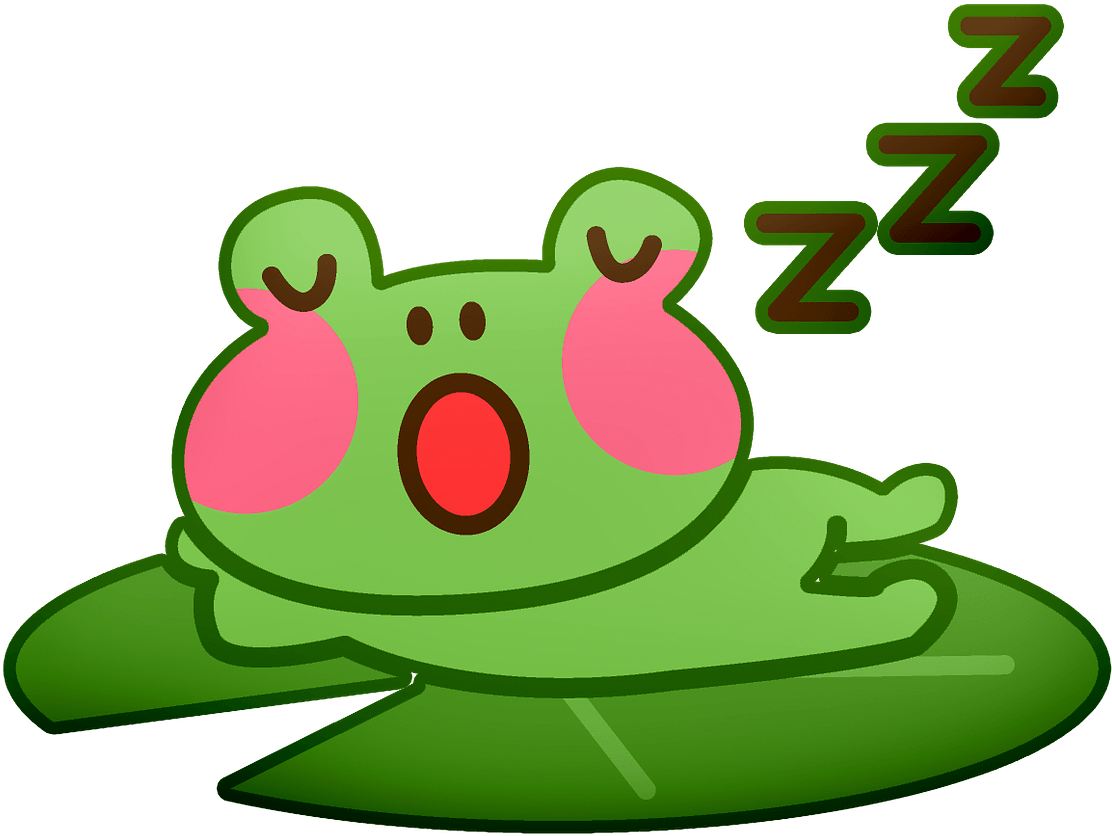 Cute Frog Singing Clipart (1280x951), Png Download