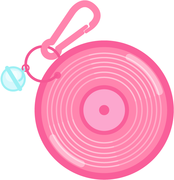 Charm Ing ~retro 80"s Plastic Charms~ Messages Sticker - Circle Clipart (618x618), Png Download