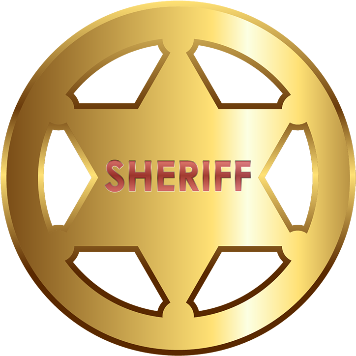 Badge Sheriff Police Officer Clip Art - Sheriff Badge With Circle - Png Download (900x952), Png Download