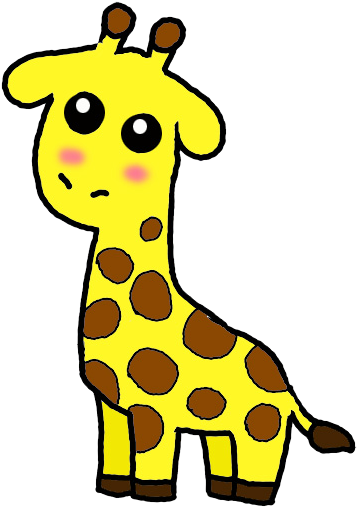 Draw A Giraffe Clipart (680x680), Png Download
