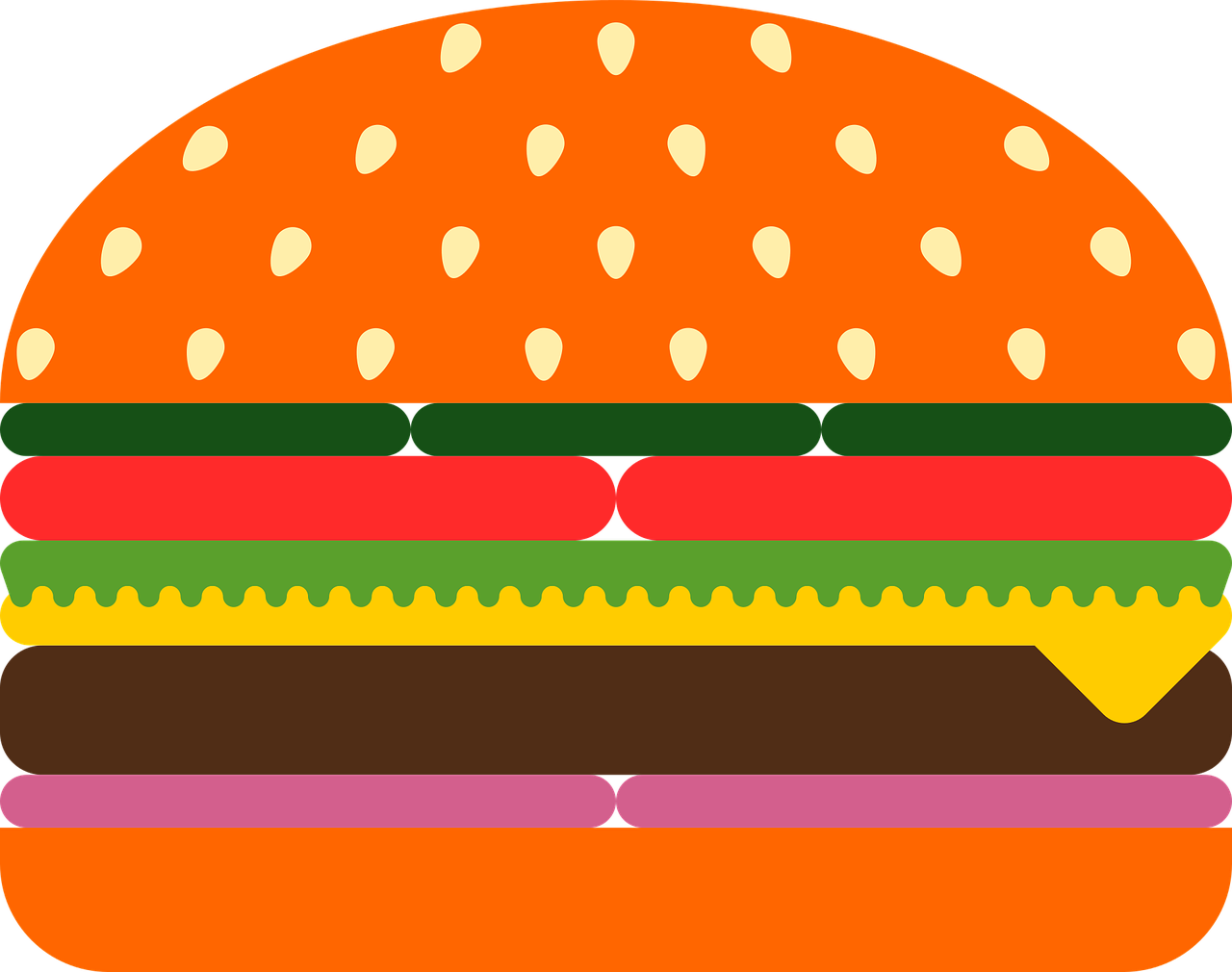 Hamburger Clipart (1280x1010), Png Download