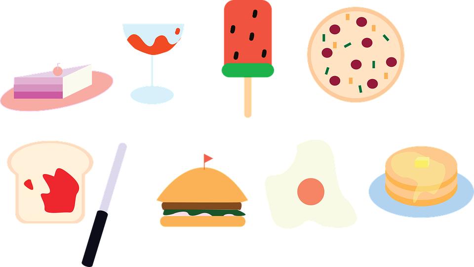 เค้ก เบอร์ เกอร์ การ์ตูน Clipart (960x540), Png Download