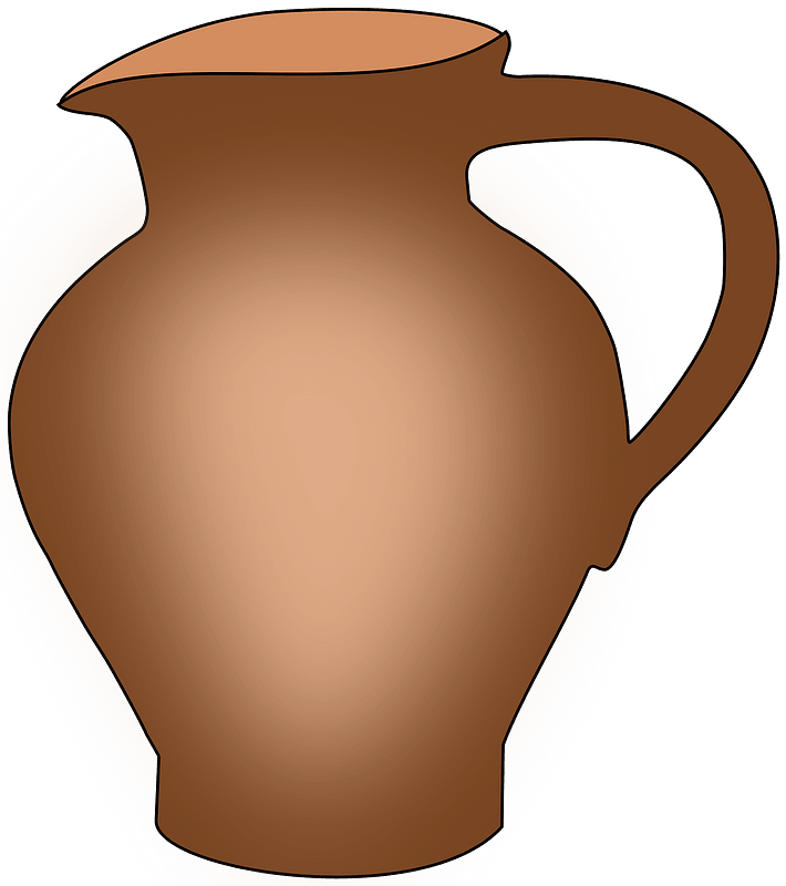 Simple Ceramic Pot Clipart - Jug Clipart - Png Download (710x800), Png Download