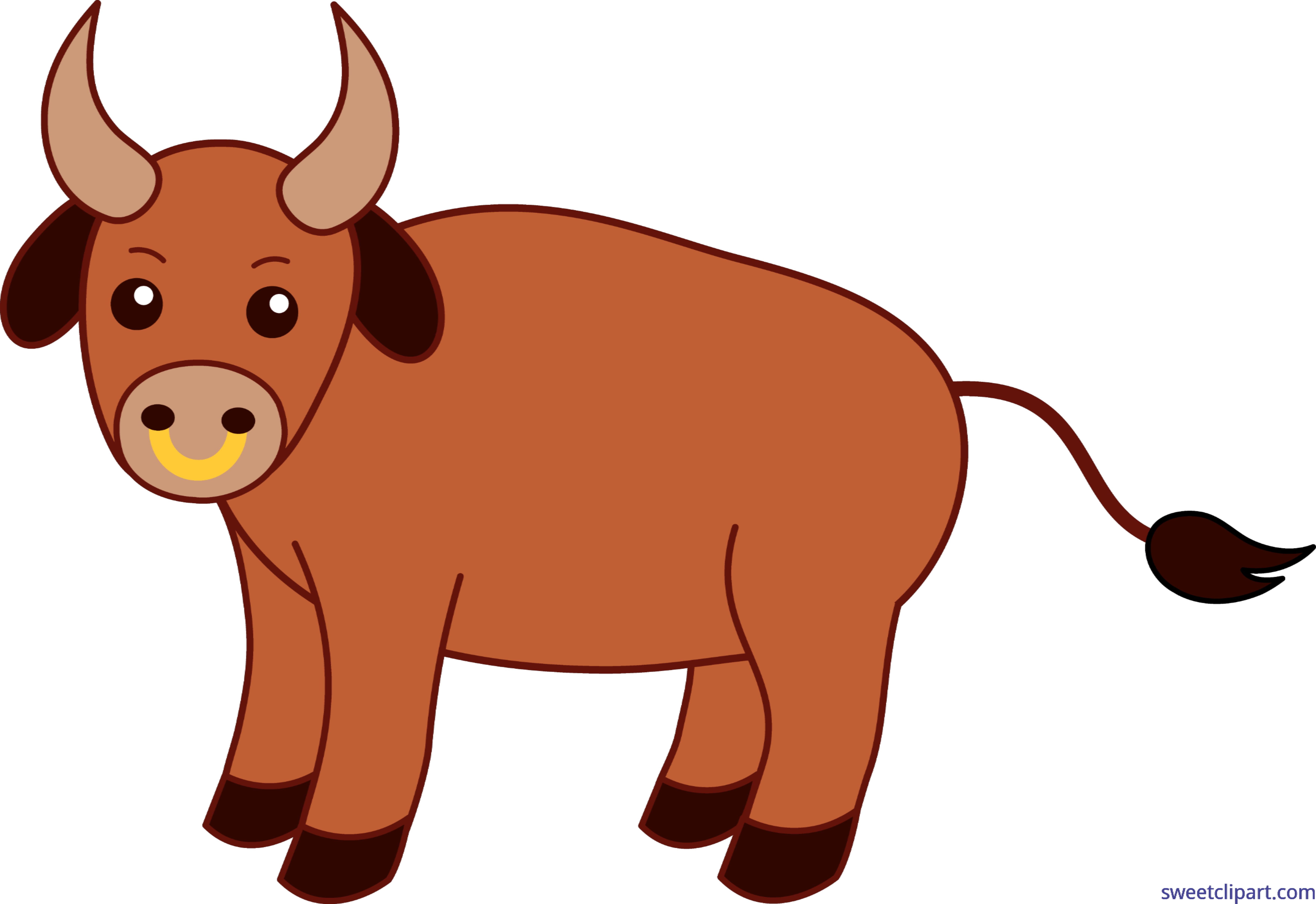 Bull Clipart - Png Download (7000x4809), Png Download