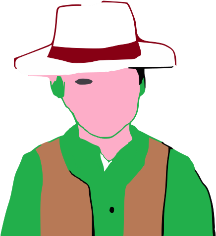 Cowboy Svg Clip Arts - Cartoon - Png Download (1024x1024), Png Download