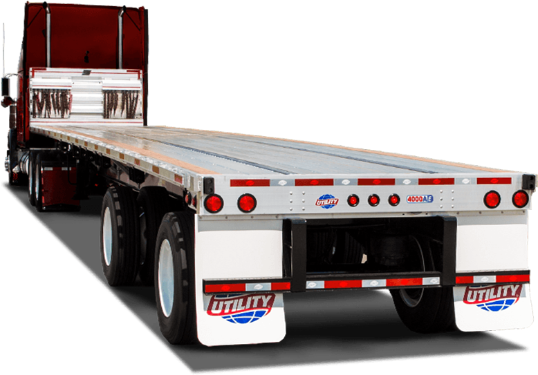 Transparent Delivery Van Clipart Png - Utility Flatbed Trailer (778x543), Png Download