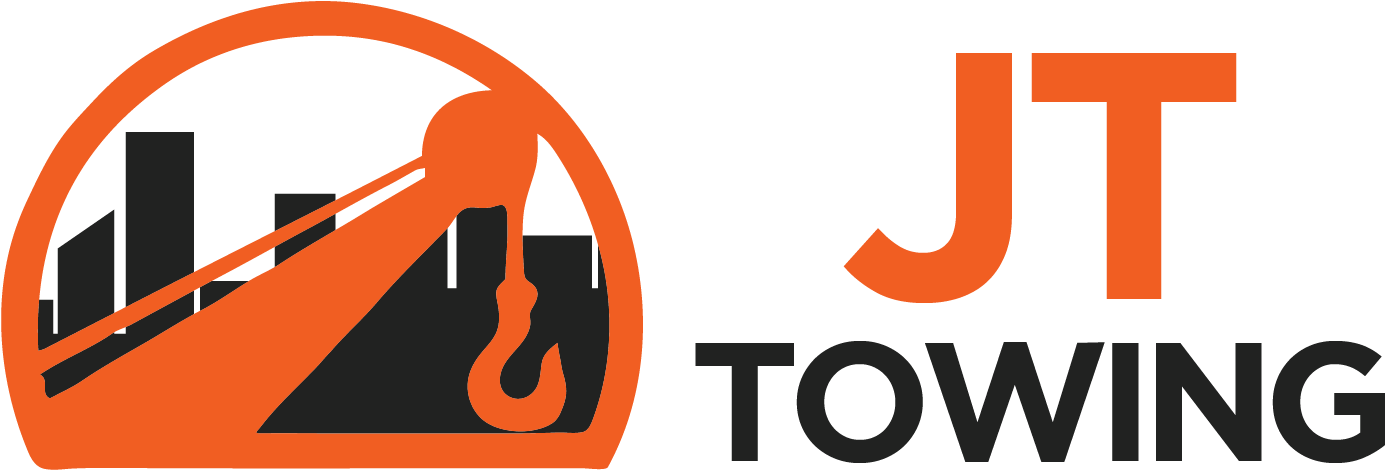 Jt Towing - Graphic Design Clipart (1385x491), Png Download