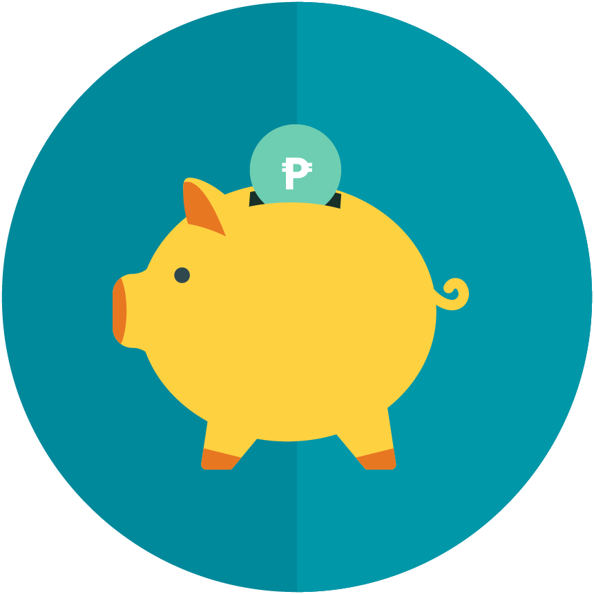 Funds Icon - Piggy Bank Icon Peso Clipart (860x860), Png Download
