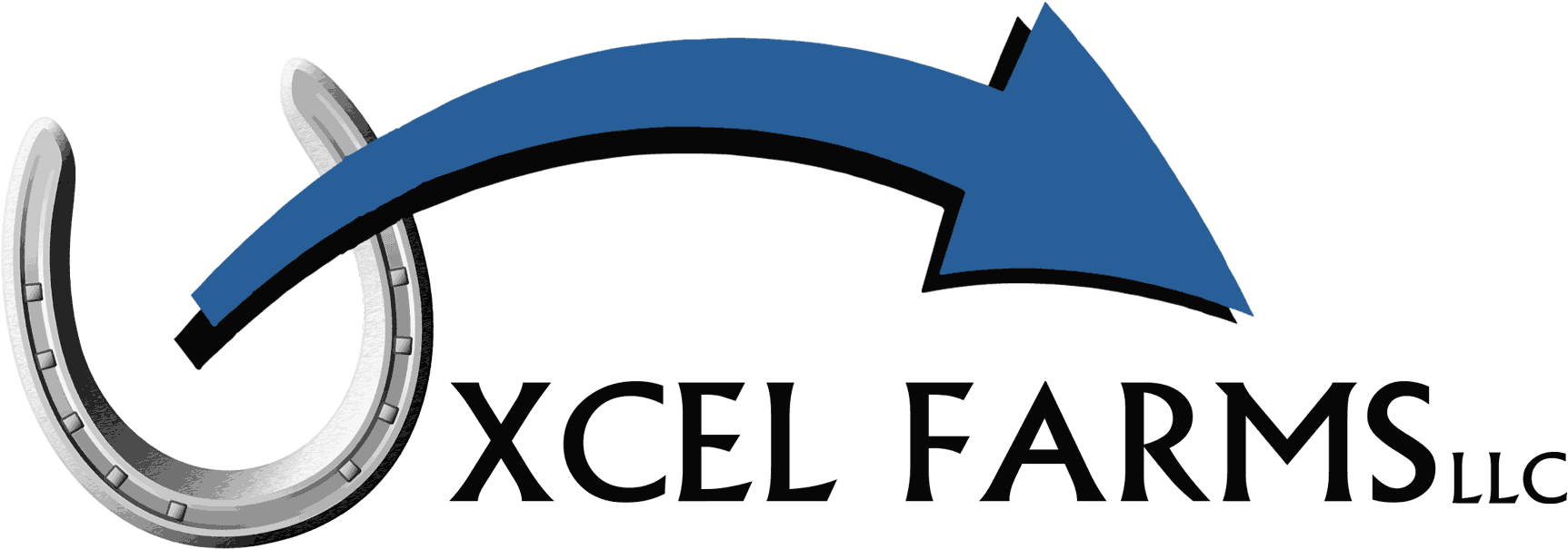 Xcel Farms - Horseshoe Clipart (1800x753), Png Download