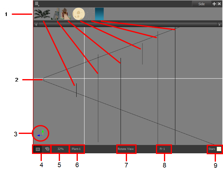 Harmony Essentials Documentation Side View - Camera View Toon Boom Clipart (746x571), Png Download