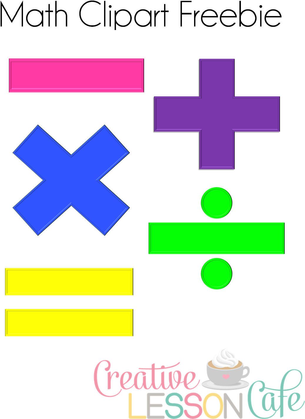 Creative Lesson Cafe - Elementary Math Lesson Clipart - Png Download (1127x1532), Png Download