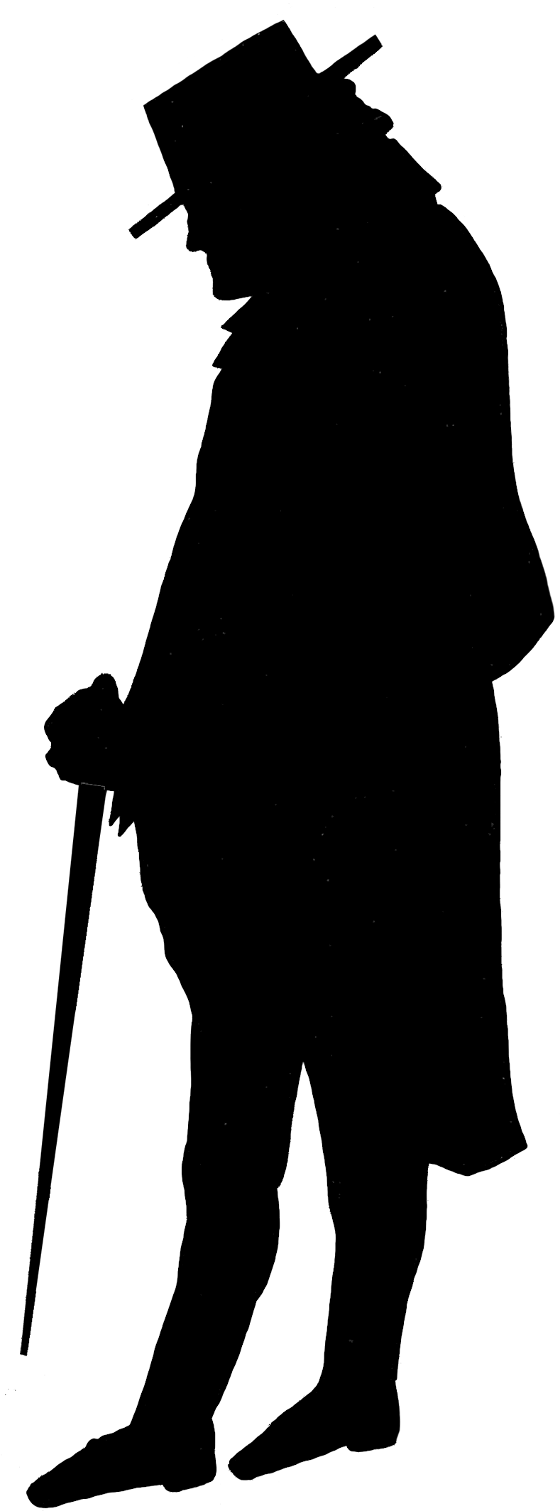 1920s Flapper Silhouette Roaring Twenties Clip Art - Victorian Silhouettes - Png Download (827x2172), Png Download