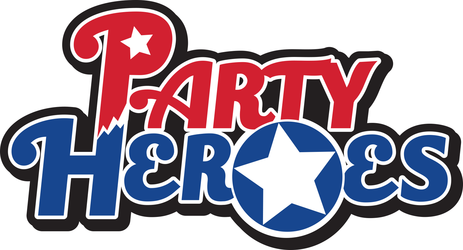 Partyheroes-logo Clipart (1609x869), Png Download