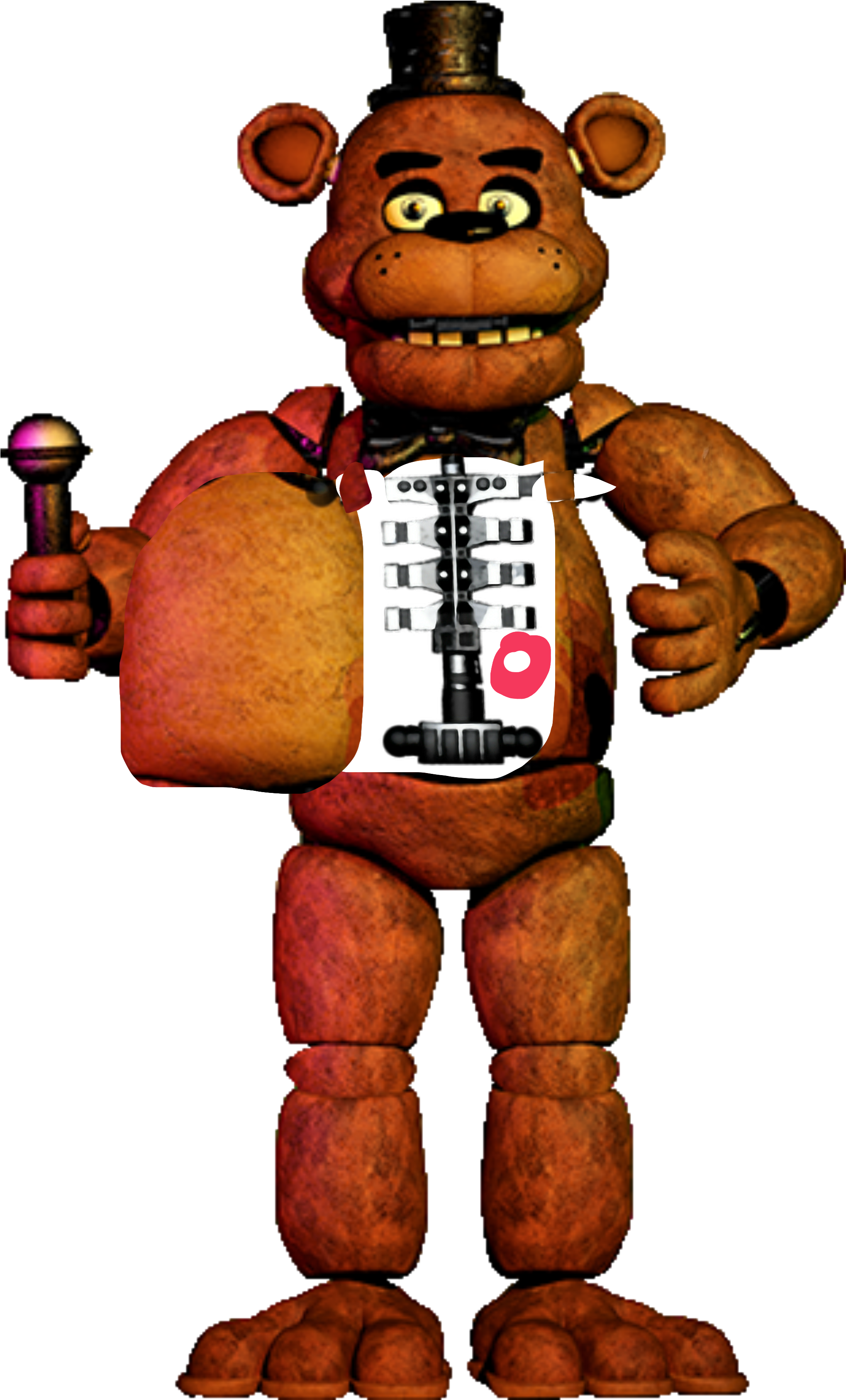 #fnaf Help Wanted Freddy Fazbear And Theres A Childs Clipart (3464x3464), Png Download