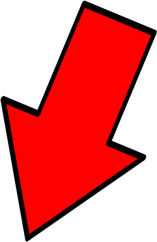 Red Arrow Plant Png - Red Arrow Down Png Clipart (720x1065), Png Download