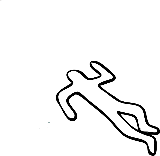 Dead Man Png Icons - Crime Scene Tape Cartoon Clipart (600x600), Png Download