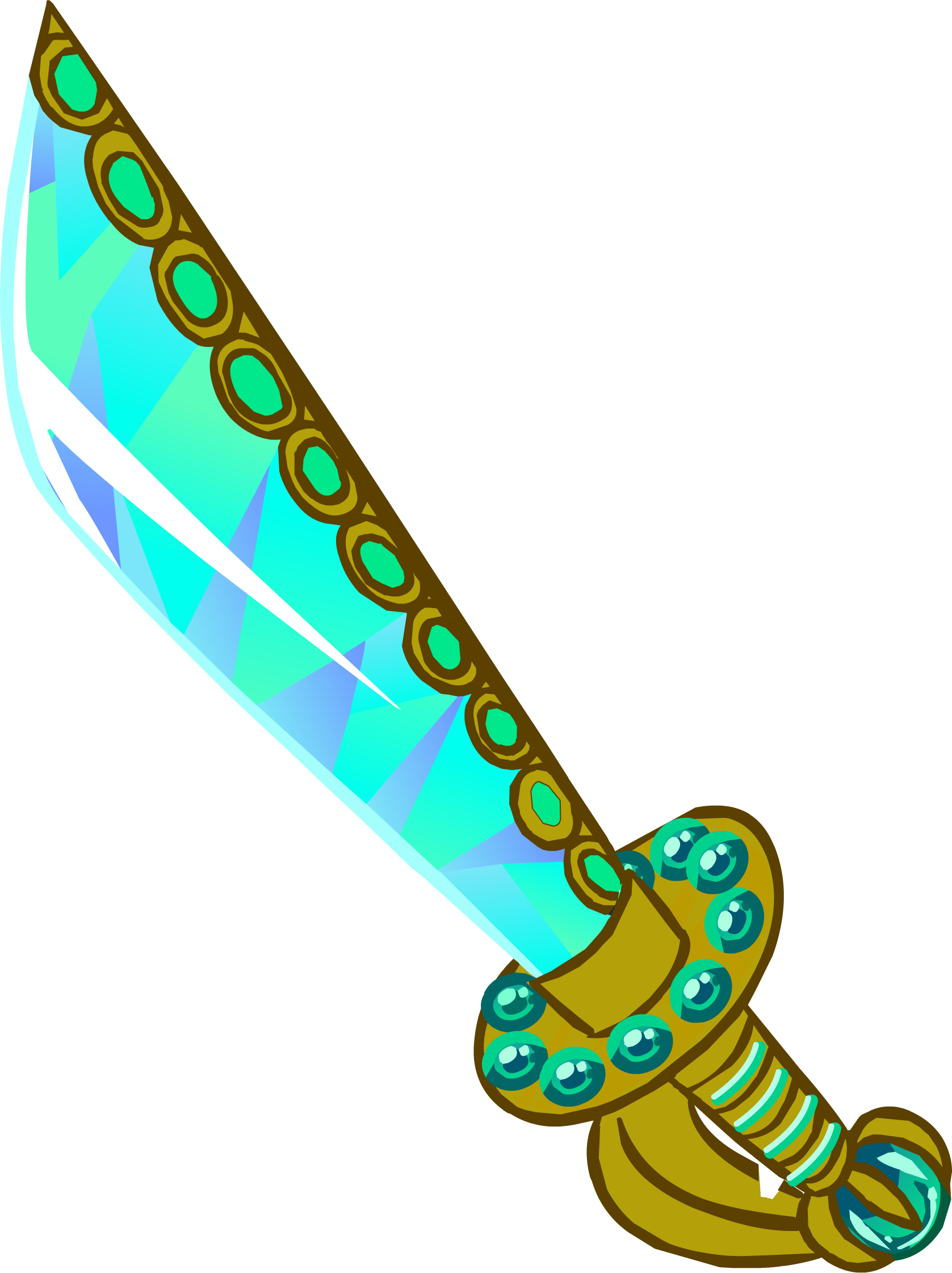 Pirates Clipart Sword - Club Penguin Sword - Png Download (1677x2242), Png Download