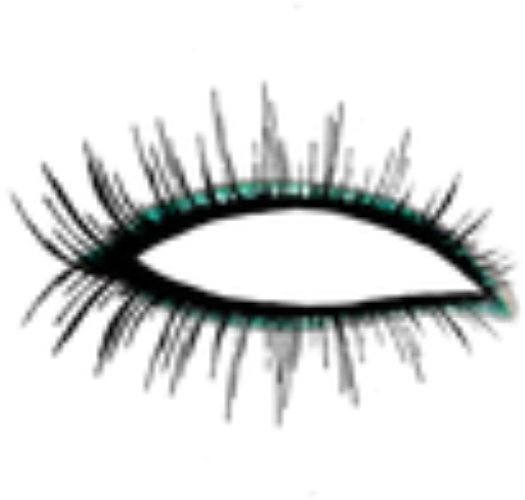 Eyelashes Clipart Outline - Eye Make Up Png Transparent Png (1024x1024), Png Download